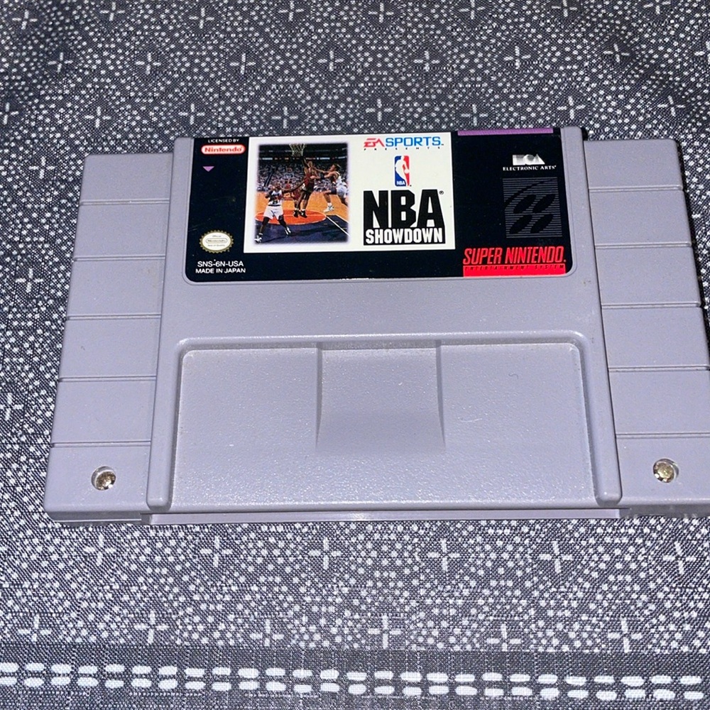 Super Nintendo SNES NBA Showdown Basketball EA Sports Game Cartridge